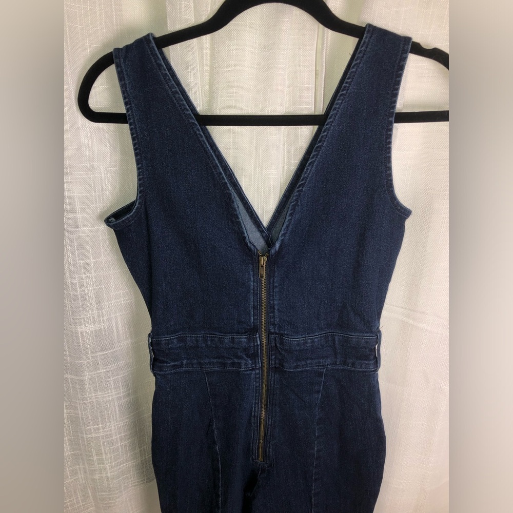 VENUS Deep Blue Flared Jumpsuit size 2 NWOT - Picture 10 of 16
